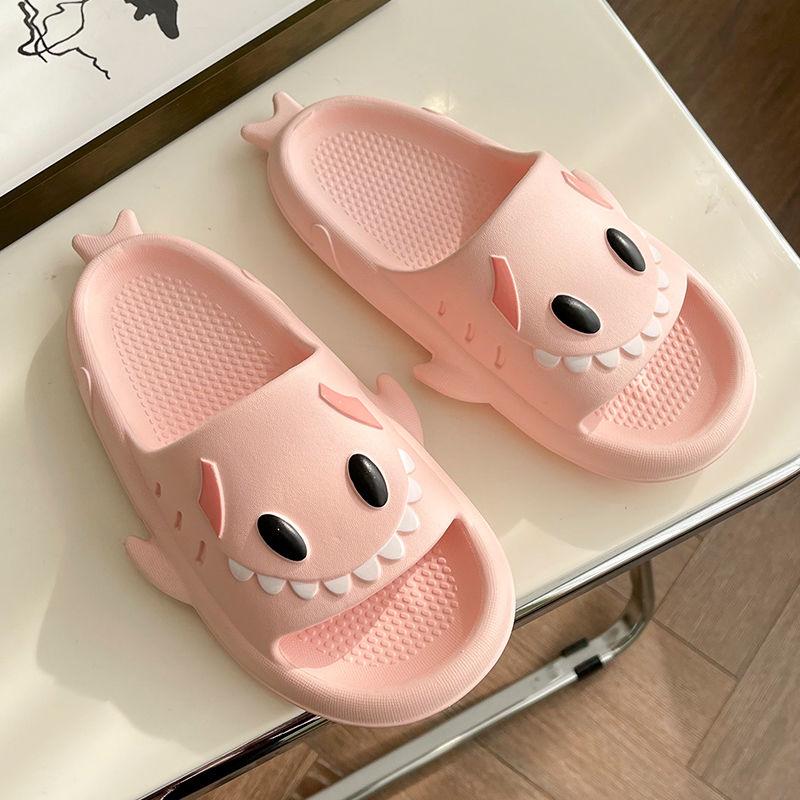 Fashion Home Shark Women's Sandals Cloud Cute Teddy Bear Slippers Woman Slides Slipper Casual Face Roman Beach Indoor House Summer 2024