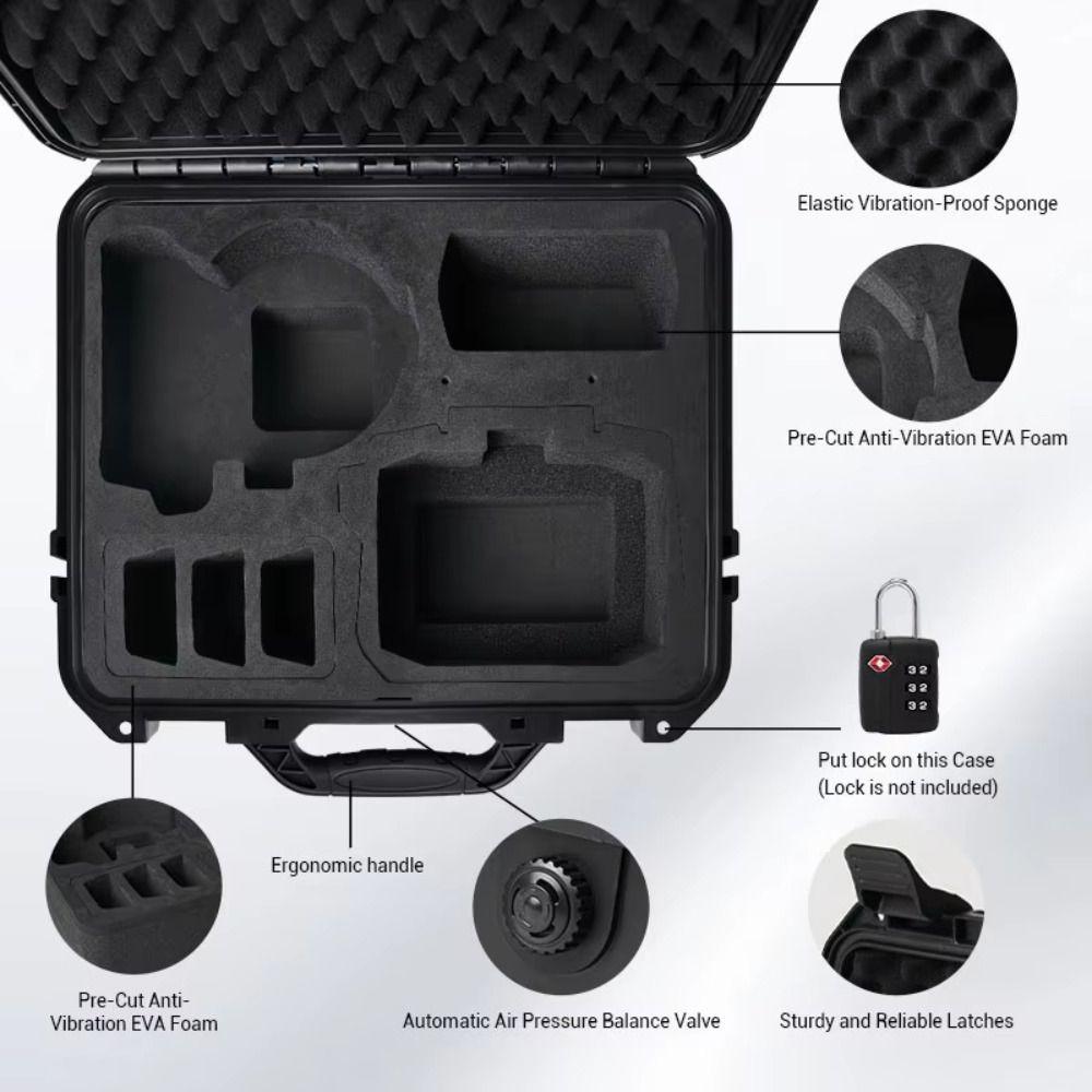 IP67 Waterproof Protective Suitcase Hard Shell Handbag Drone Accessories for DJI Flip Travel