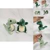 Lovable Green Short Plush Dinosaur Keychain Cute Stuffed Animal For Everyone