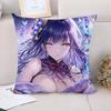 Декоративные подушки Genshin Impact для дивана, наволочки, роскошные наволочки, украшение для автомобиля, осенний декор, наволочки