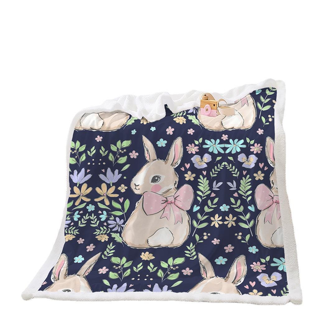 Blanket Animal Rabbit Blanket Lamb Fleece Crystal Fleece Blanket Blanket Universal