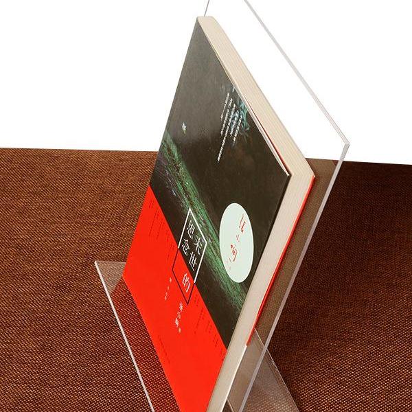 Акриловая вертикальная подставка для книг формата A4 и подставка для фотоальбомов - Прозрачная наклонная полка для книг и подставка для книг формата A5