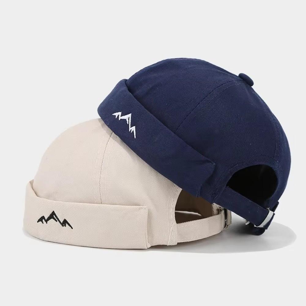 Solid Color Brimless Hat Breathable Hip Hop Hats Fashion Landlord Hat  Unisex