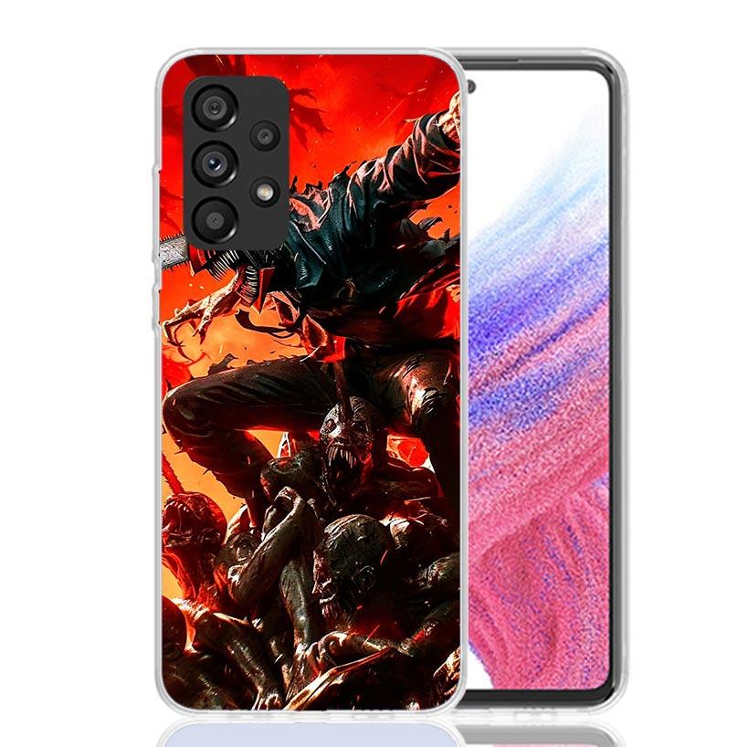 Чехол для телефона C-Chainsaw Man Denji для Samsung Galaxy A52 A32 A22 A12 A02S A50S A30S A51 A31 AA71 Note 20 Ultra 10 S10 Plus Galaxy
