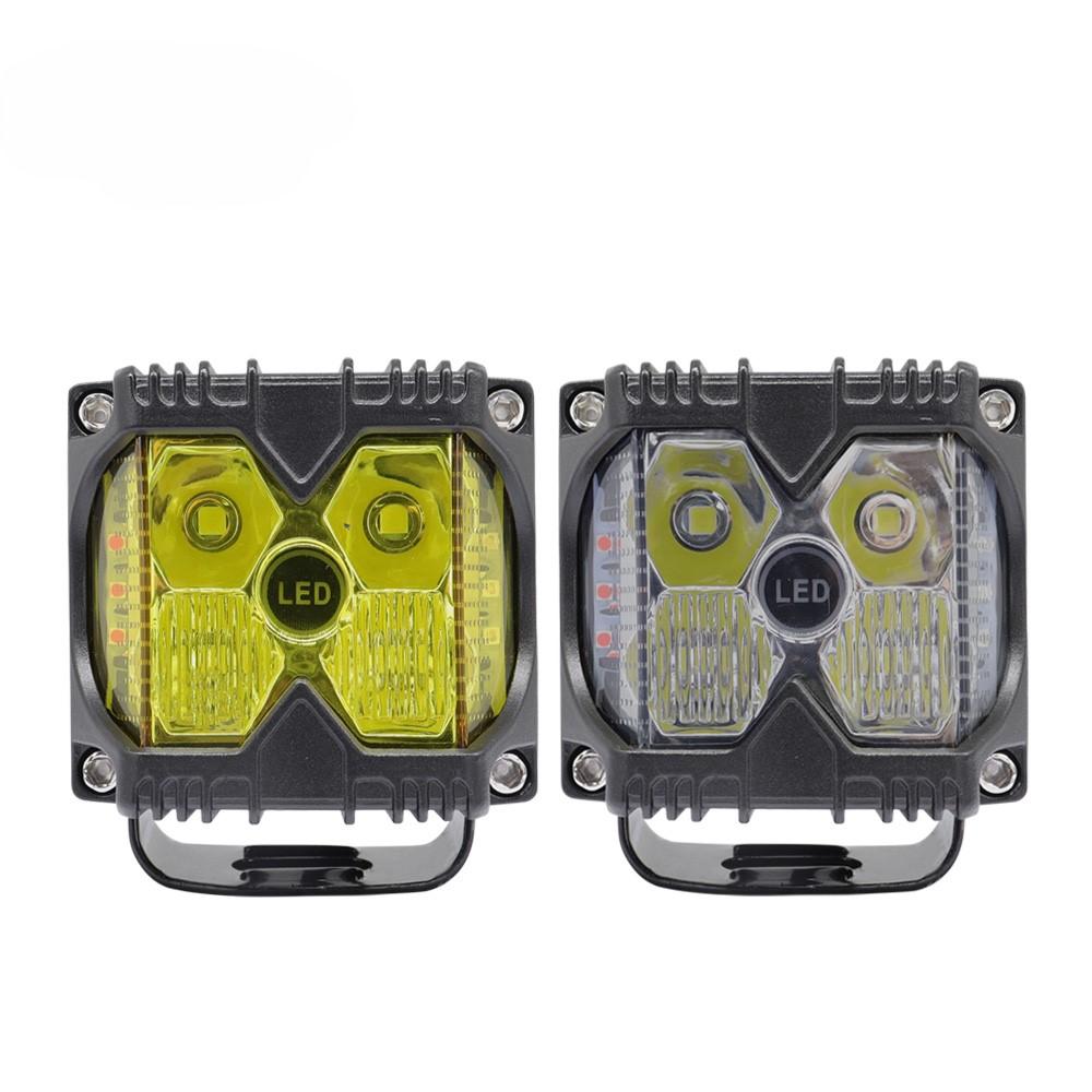 LELANPU 3 Inch Werklamp Rood Strobo Luces Car Accessories Truck Grille Combo Beam Flood Spot Pod Working Off-road LED Work Light