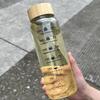 Большая стеклянная бутылка для воды ZISIZ из боросиликатного стекла