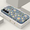 Чехол для телефона из ТПУ с принтом полевых цветов для Samsung Galaxy S24 S25 FE S25 S23 S22 Ultra A17 A56 A16 A55 A25 A15 A36 A54 5G Мягкая крышка