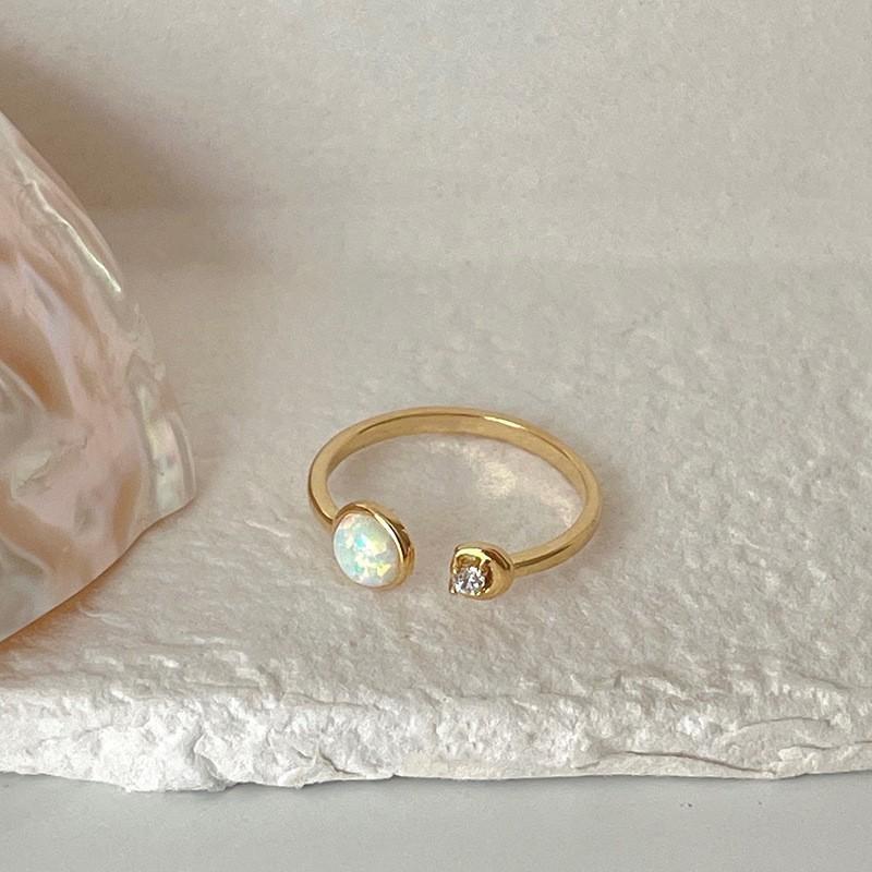 Shape Fashionable Heart Copper Ring For Women With Adjustable Fit And Unique Style