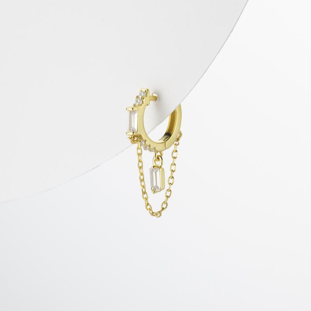 ANDYWEN 100% стерлингового серебра 925 пробы, золотые сирени, флирт, циркон, CZ, цепочка, серьги-капли, висячие серьги для пирсинга, женские ювелирные украшения