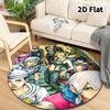 Ковер круглый ковер JoJo's Bizarre Adventure для гостиной, спальни, дивана, игровой комнаты, нескользящий коврик для пола