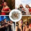 Women Fascinator Hat Tea Party Wedding Flower Feathers Headpiece Handmade Gauze Headband Clip Bridal Hair Accessories