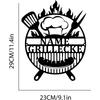 Металлическая табличка для барбекю на заказ, Персонализированный декор для гриля на улице, Уникальное настенное искусство для кухни