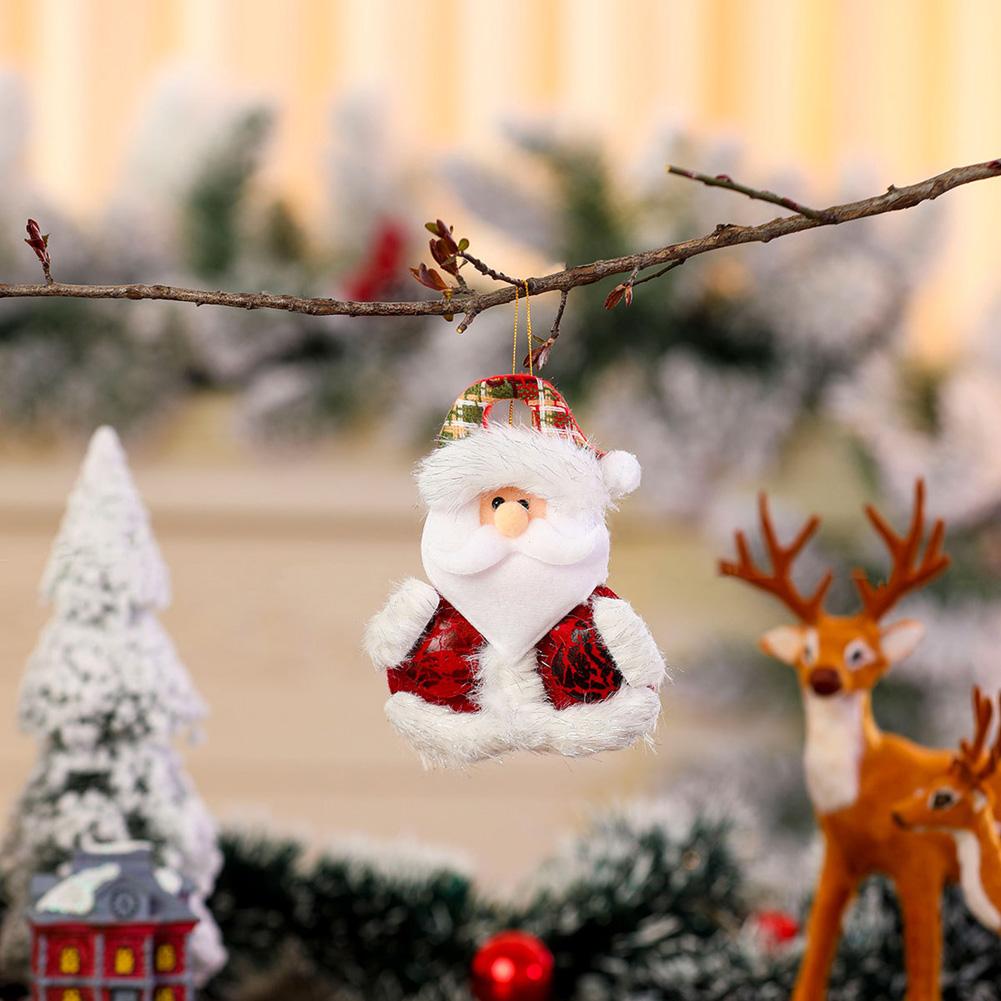 Рождественские плюшевые куклы-украшения, тканевые куклы-подвески, коллекция, рождественские маленькие подарки, украшения для рождественской елки, подвесные украшения