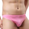 Men's Underwear Fashion Ice Silk Panties Triangular Briefs Sexy Thong Underpants