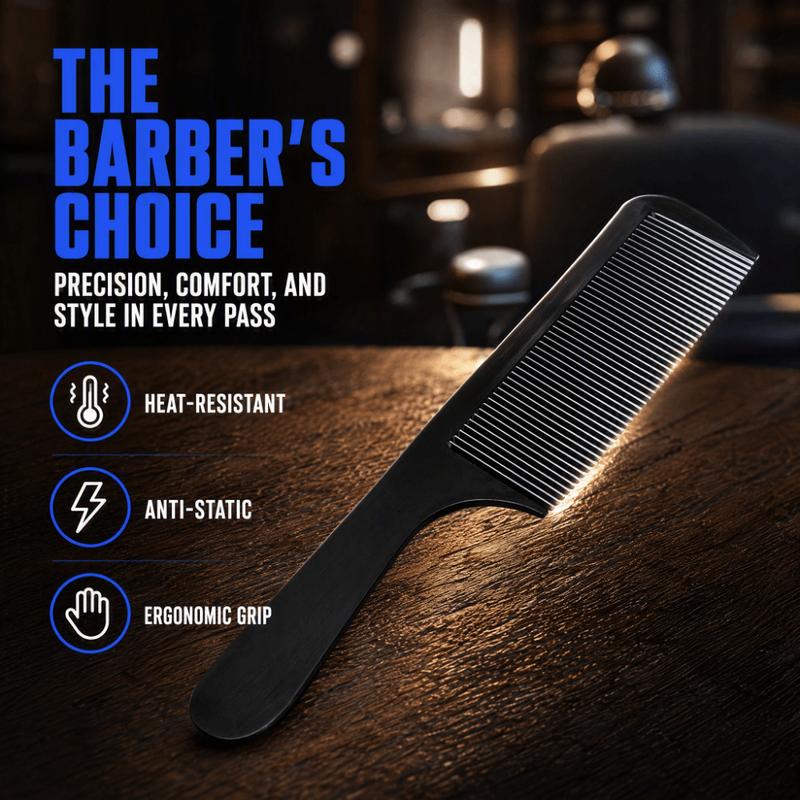 2PCS Ergonomic Curved Design Barber Clipper Comb Round Tooth S-Shaped Handle Detangling Comb Styling Comb Travel Us
