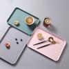 Rectangular Tray Storage Tray Easy To Clean Fruit Tray Heat-Resistant Non-Slip Dinner Plate For Home For Kitchen Tableware