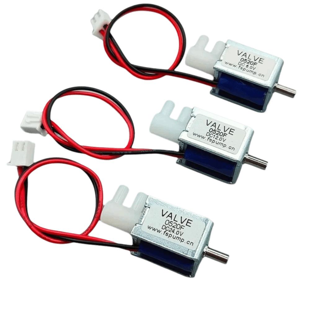 Plastic Mini Electric Solenoid Valve 24V DC Gas Flow Control Valve Micro Air Flow Control Valve