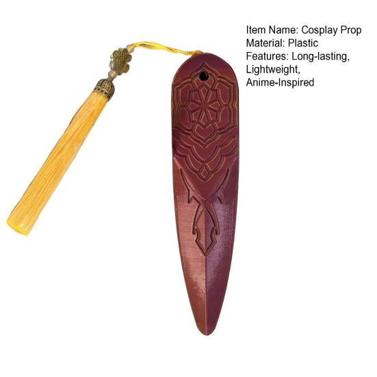 Anime Cosplay Dart Women Costume Dart Prop with Tassels 3D Printed Anime Idol Troupe Accessories for Halloween Costume Party Photography