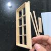 1 Piece Diy Handmade Material 1:12 Wood Dollhouse 8-Grid Window Unpainted Furniture Supplies Miniature Kids Toy