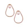 Sophy Rouge Movement Wave Freshwater Rose Gold Earrings