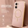 For OnePlus Ace 5 Racing 5G/Nord CE5 5G Phone Case Carbon Fiber Textured Electroplated TPU Back Cover