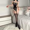 Sexy Underwear Net Clothes Jacquard Sexy Transparent Open Gear Free Onesie Hot Easy To Tear Garter Hollow Lace