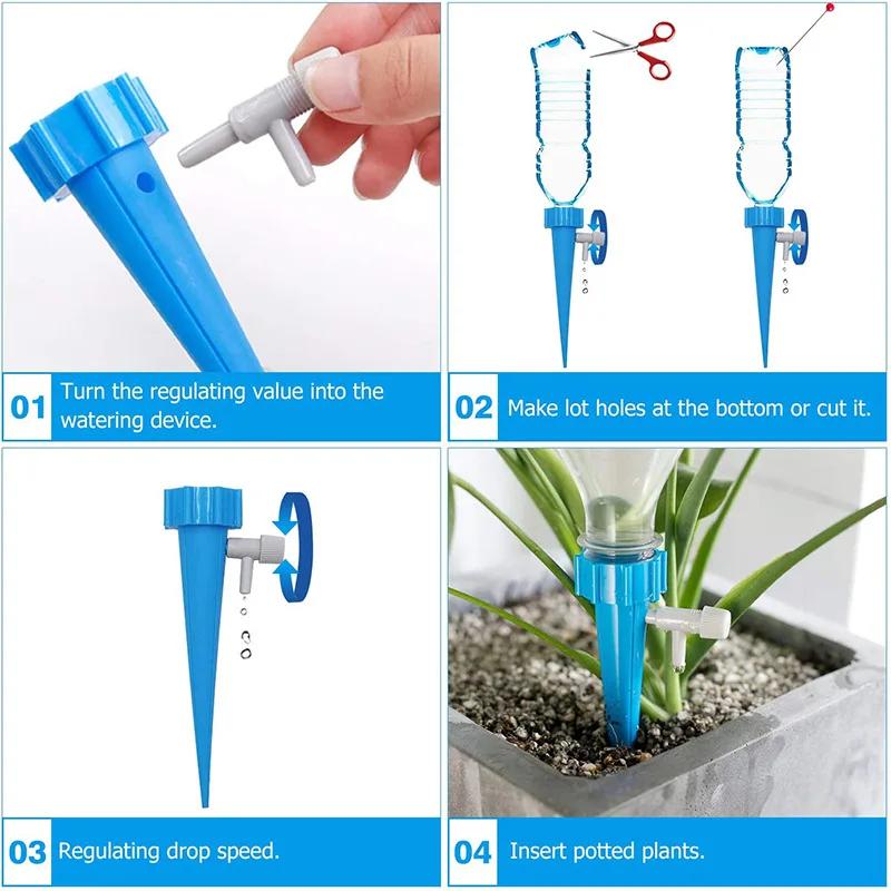 50pcs Self-Watering Kits Automatic Waterers Drip Irrigation Indoor Plant Watering Device Plant Garden Gadgets Creative