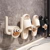 Cute Cartoon Sausage Lips Slipper Rack  Bathroom Hooks Wall Mounted, Adhesive  Over the Door  Slipper Holder, Door Hanger, Bathroom Organizer