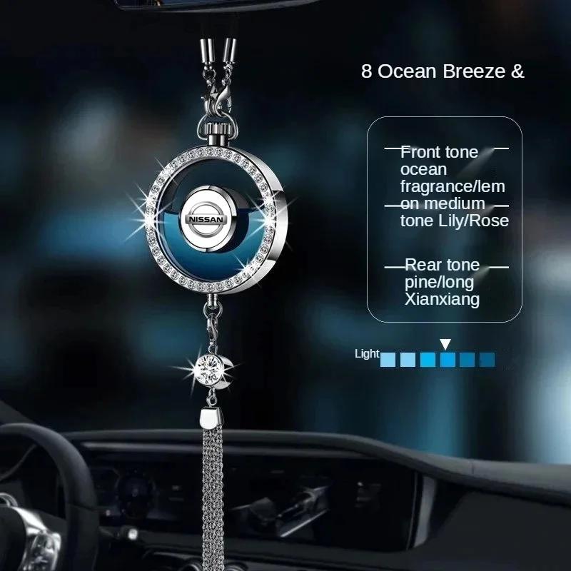 Car Perfume Pendants Air Freshener Metal Lace Pendant For Nissan X-trail J11 J10 Almera Qashqai Tiida Patrol Y62 Teana Skyline rvzc6