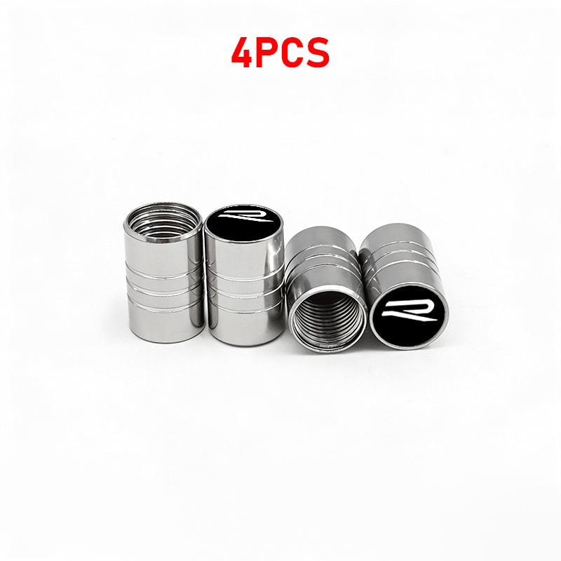 T254Pcs Car Wheel Tire Valve Caps Air Stem Tyre Plug Accessory For Volkswagen VW GTI R Golf 5 7 6 4 Polo Tiguan Passat Jetta Lavida