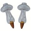 2pcs Mushroom Self-Watering Globes, Featuring an Easy-Fill Top Opening, Maintain Optimal Moisture Levels Without Constant Monito