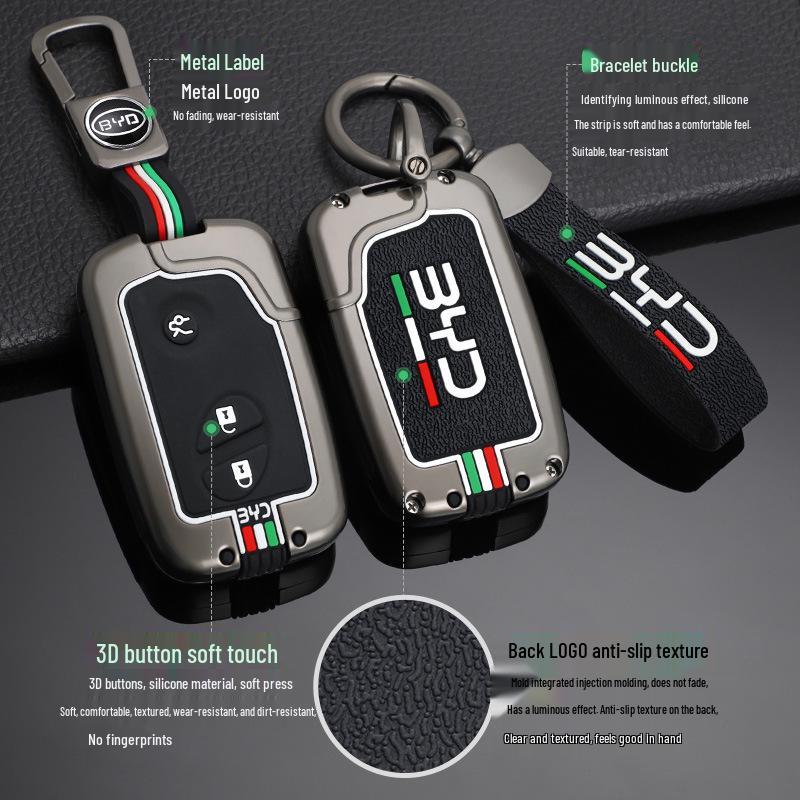 BYD F3/G3/F0/S6/S7/E6/L3 Key Case with Metal Buckle