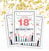 Darling Souvenir White Birthday Invitation Card 28 шт. Заполните или напишите пустые приглашения для печати Принадлежности для вечеринок 5x7
