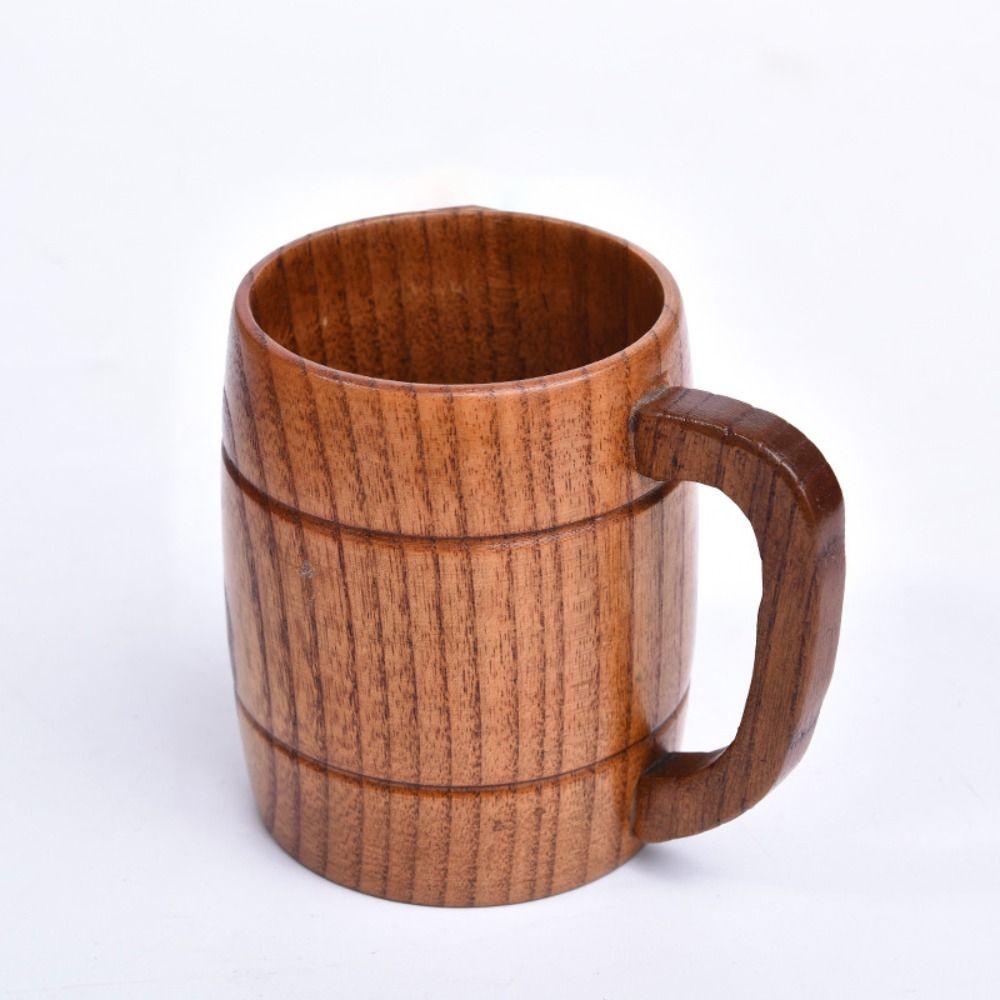 Japanese Style Wooden Tea Cup Handmade Wine Mug Cup Gift Drinking Cup Restaurant