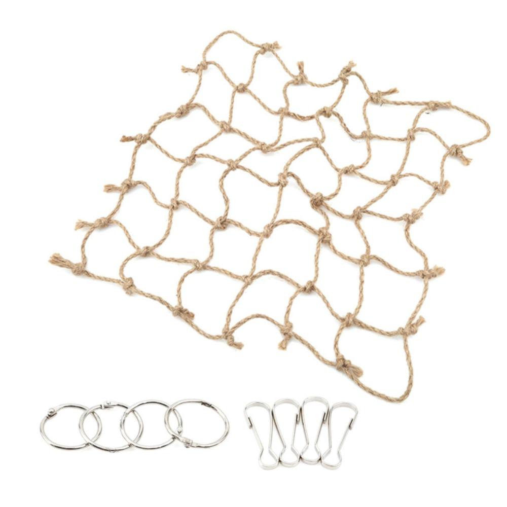 Khaki Parrot Climbing Net 40*40cm Parrot Rope Net High Quality Bird Hammock  Parrot Climbing