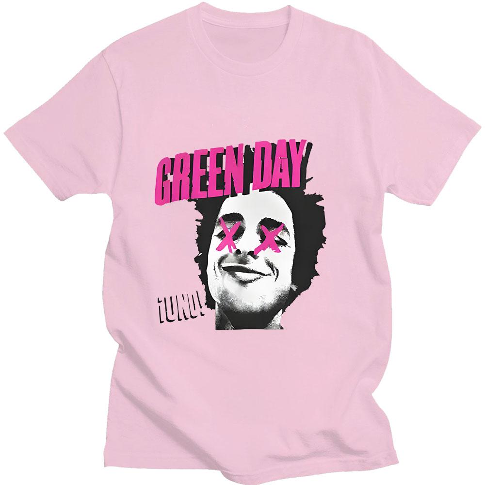Hip Hop T Shirt Back Green Day Saviors Band Graphic Printing Oneck Tshirt Short Sleeve Grunge Fashion Tshirt Camisetas Soft Top