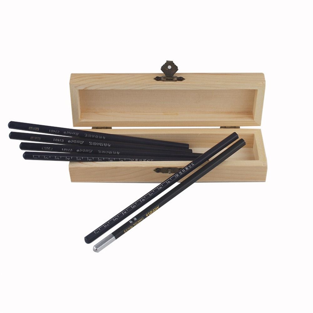 Прямоугольный деревянный пенал, неокрашенный деревянный ящик для хранения, канцелярский ящик, офис, спальня