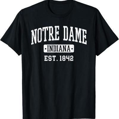 Винтажная футболка Notre Dame Family IN State Indiana Hometown