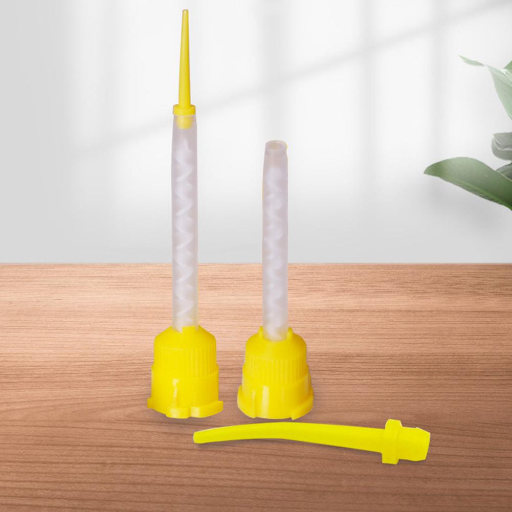 50 шт. одноразовая силиконовая резина стоматологическая транспортная смесительная головка слепочные материалы смесительная трубка стоматологические материалы