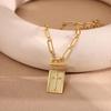 Geometric Cross Pendant Necklace Trendy Jewelry Chain Accessory Copper Texture Suitable for Fashion Women Present