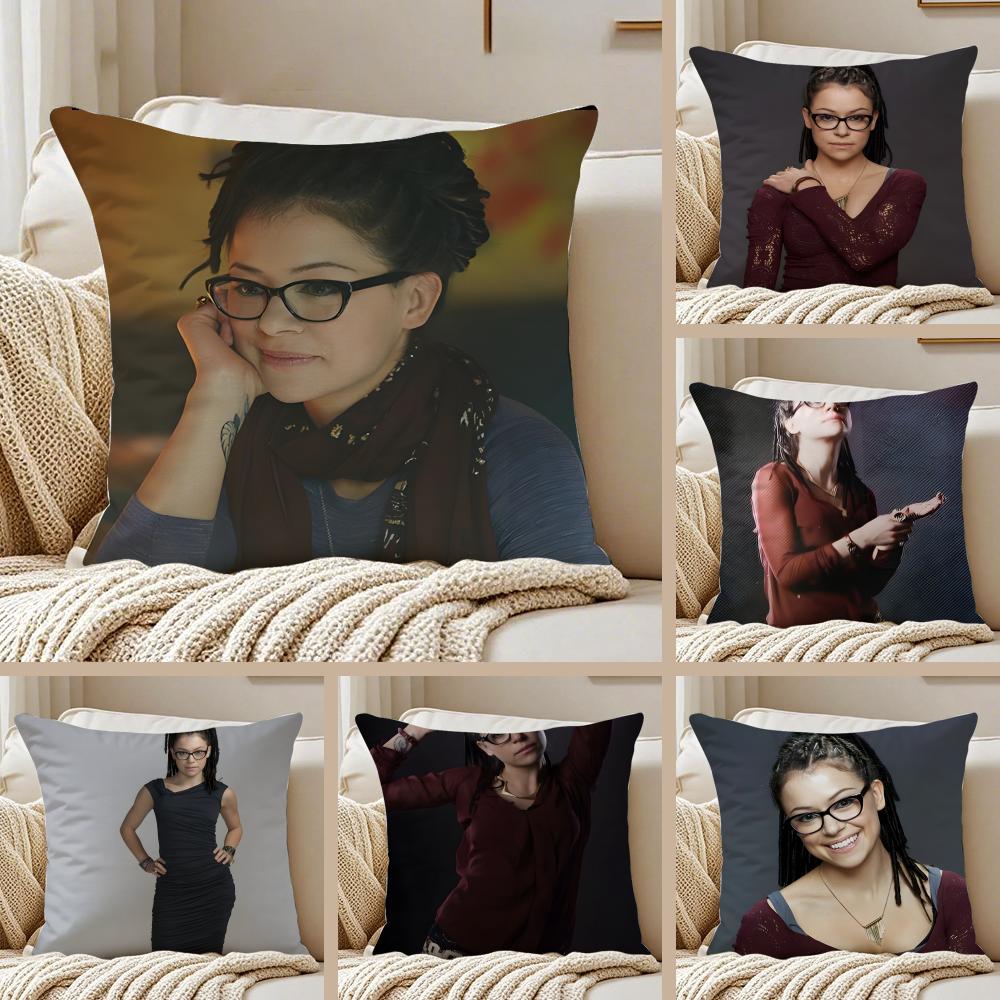 CCosima Niehaus Cushion Cover Pillowcase Antidustmite Invisible Zipper Short Plush Sofa Cushion
