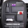 Backseat Storage Organizer For Car Car Backseat Organizer Tablet Holder Space-Saving Pouch Adjustable Design For Water Bottle
