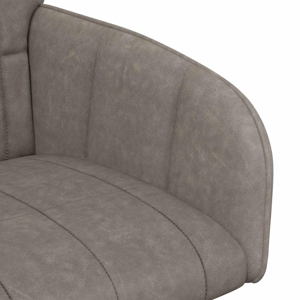 Dining Chairs 2 pcs Faux Leather Grey 57 x 50 x 85 cm