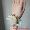 Изысканный красивый браслет для подружки невесты, романтический браслет с розой, небольшой свежий браслет из ленты, модные украшения, аксессуары, подарки