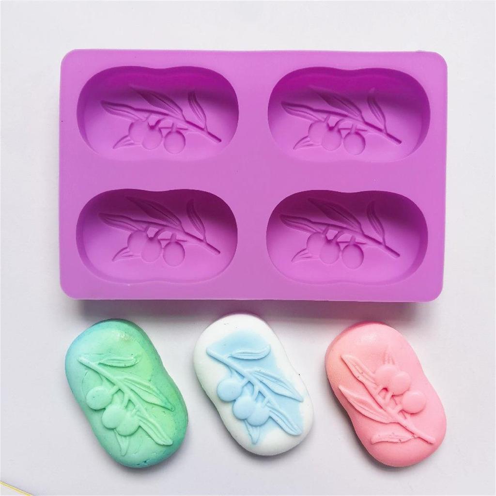 Овальная форма оливкового дерева силиконовая форма для DIY формочки для торта мыло желе формочка производитель ремесленные принадлежности