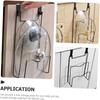Wall Mounted Pot Cover Rack Suspension Kitchen Storage Rack Portable Lid Rack