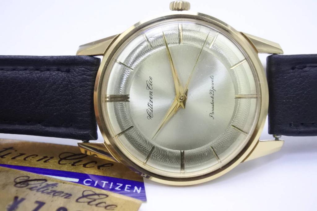 Citizen Пункт 1965 Ace CGP 23 камня ручного завода наручные часы с item мужскими бирками, циферблатом