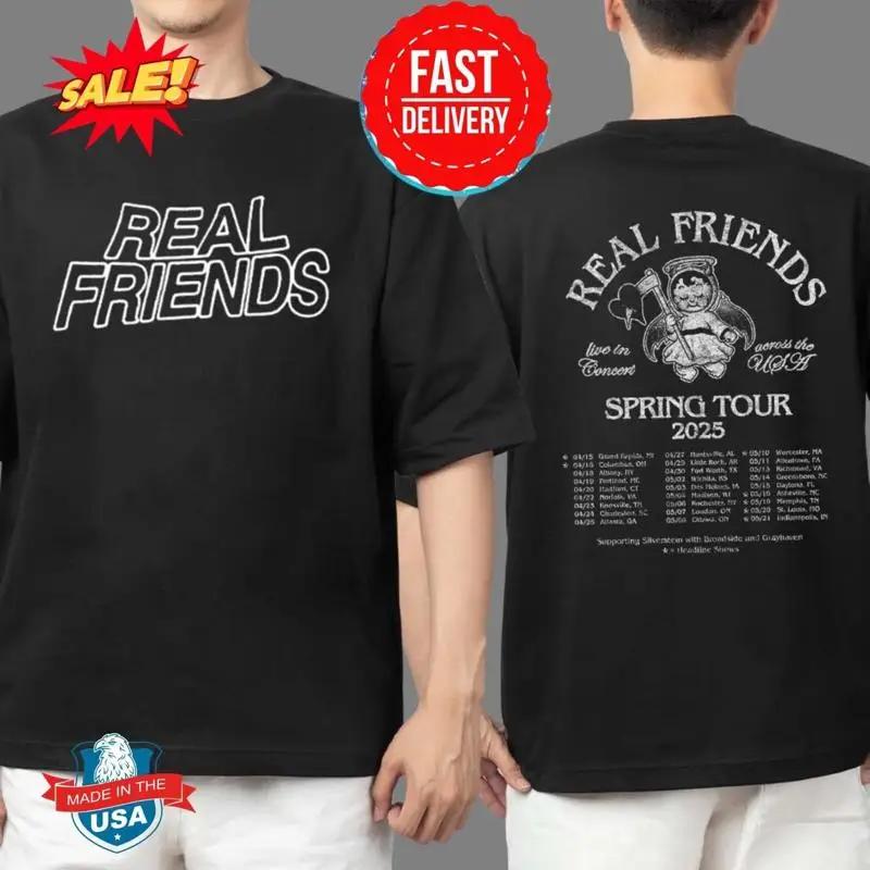 Real Friends Spring Tour 2025 Dates List Start On April 15 Mi T Shirt