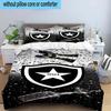 3pcs Botafogo de Futebol e Regatas Printed Bedding Set Duvet Cover Closure Includes 1 Duvet Cover & 2 Pillowcases Bedding Sets Home Decor Gifts