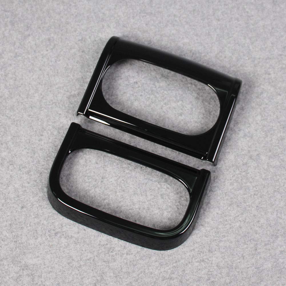 RUIQ Накладка-декорация на подстаканник салона для Mitsubishi New Delica Standard D5 комплектации, цвет черный рояльный лак